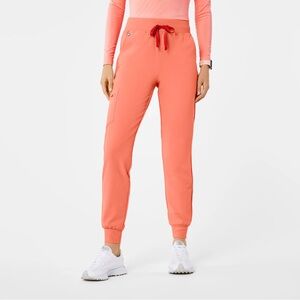 Figs Zamora High Waisted Jogger Scrub Pants in Sunset Drift